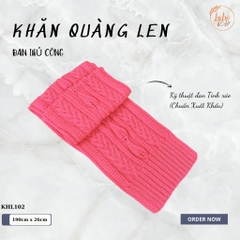Khăn Len Choàng Cổ LYLYCRAFT Handmade Đan Tay Chất Liệu Len Vissco Nhập Khẩu - KHL102