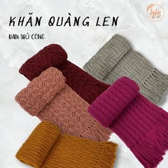 Khăn Len Choàng Cổ LYLYCRAFT Handmade Đan Tay Chất Liệu Len Vissco Nhập Khẩu - KHL102