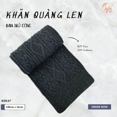 Khăn Len Choàng Cổ Đan Tay Handmade Chất Liệu Len Cao Cấp LyLyCraft Đan Thủ Công - KHL67