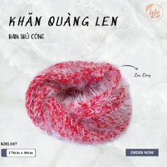 Khăn Len Ống Đan Tay Handmade Chất Liệu Visco Cao Cấp LyLyCraft Đan Thủ Công Làm Quà Tặng Mùa Đông Ý Nghĩa KHL107