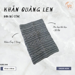 Khăn Len Ống Đan Tay Handmade Chất Liệu Visco Cao Cấp LyLyCraft Đan Thủ Công Làm Quà Tặng Mùa Đông Ý Nghĩa KHL104