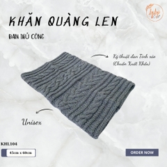 Khăn Len Ống Đan Tay Handmade Chất Liệu Visco Cao Cấp LyLyCraft Đan Thủ Công Làm Quà Tặng Mùa Đông Ý Nghĩa KHL104