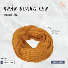 Khăn Len Ống Đan Tay Handmade Chất Liệu Visco Cao Cấp LyLyCraft Đan Thủ Công Làm Quà Tặng Mùa Đông Ý Nghĩa KHL96
