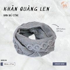 Khăn Len Ống Đan Tay Handmade Chất Liệu Visco Cao Cấp LyLyCraft Đan Thủ Công Làm Quà Tặng Mùa Đông Ý Nghĩa KHL94
