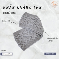 Khăn Len Ống Đan Tay Handmade Chất Liệu Visco Cao Cấp LyLyCraft Đan Thủ Công Làm Quà Tặng Mùa Đông Ý Nghĩa KHL94