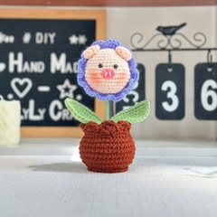 Chậu Hoa Thú Đế Len