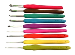 Kim móc len cho người mới bắt đầu đủ các size 2mm-10mm , dụng cụ kim móc len cán dẻo phù hợp với dòng len milk cotton