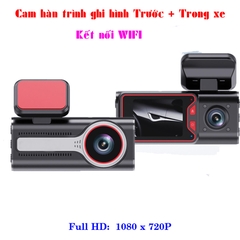 Camera giám sát hành trình ghi hình trước và trong xe kết nối WIFI với điện thoại  S21