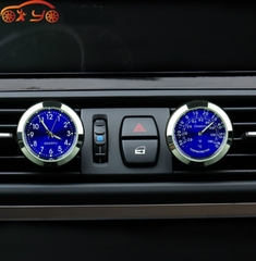 Bộ 2 Đồng hồ Nhiệt kế kiêm nước hoa cài cửa gió điều hòa ô tô