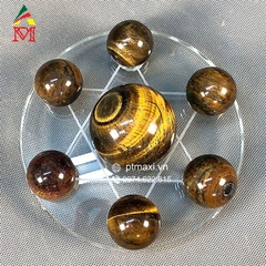 Thất Tinh Trận Đá Thạch Anh Mắt Hổ Nâu Vàng
