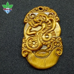 Mặt Dây Chuyền Tuổi Tỵ Mắt Hổ Vàng