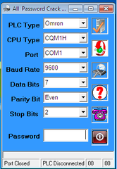 Phần Mềm Crack Password CQM1H PLC Omron