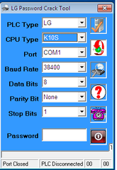 Phần Mềm Crack Password Master-K10S1 PLC LG-LS