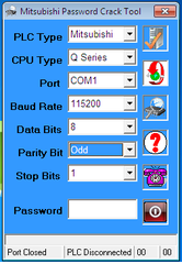 Phần Mềm Crack Password Q nhỏ Series PLC Mitsubishi