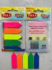 Giấy note 5 màu nhựa DHA (100 tờ)