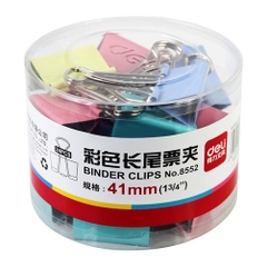 Kẹp bướm màu 41mm deli