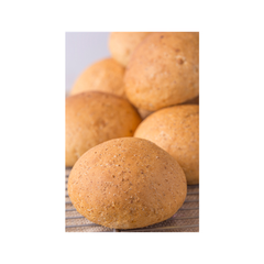 Whole Wheat Round Roll 80g (10 pieces/pack)