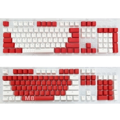 Keycap Bàn phím cơ - ABS Đỏ Trắng