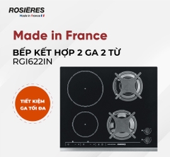 Bếp kết hợp 2 ga 2 từ Rosieres RGI622IN