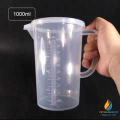 Ca nhựa PP có nắp 1000ml dày chịu được nhiệt độ cao xuất xứ từ Trung Quốc