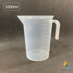 Ca nhựa quai hở 1000ml, nhựa PP, vạch chia, có tay cầm, ca nhựa 1000ml