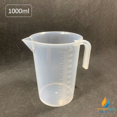 Ca nhựa quai hở 1000ml, nhựa PP, vạch chia, có tay cầm, ca nhựa 1000ml