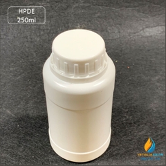 Chai nhựa HPDE dung tích 250ml, chai nhựa lưu mẫu chất, miệng rộng, vạch chia