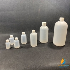 Chai nhựa PE dung tích 100ml, chai nhựa lưu mẫu chất, miệng hẹp, vạch chia