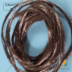 Cuộn dây đồng kích thước dài 2m, đường kính sợi dây đồng 0.8mm