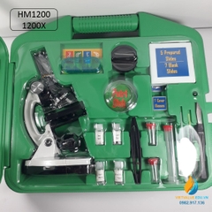 Kính hiển vi model HM1200 độ phóng đại 1200X, kính hiển vi học sinh thực hành sinh học