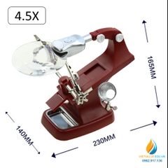 Bộ kính lúp sửa chữa vi mạch điện tử 7023A, độ phóng đại 4.5 lần sử dụng 3 pin AAA