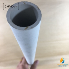 Ống sứ nung chịu nhiệt cao, kích thước dài 60cm, đường kính ngoài 26mm