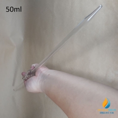 Pipet bầu thủy tinh 50ml, pipet bầu hút định lượng hút chính xác