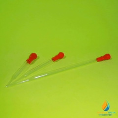 Pipet hút bằng thủy tinh, bầu cao su, dài 20cm