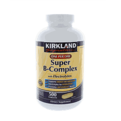 Thực phẩm chức năng Super B-Complex with Electrolytes Kirkland 500 viên