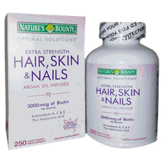 Thực phẩm chức năng Natures Bounty Hair, Skin, Nail 250 viên