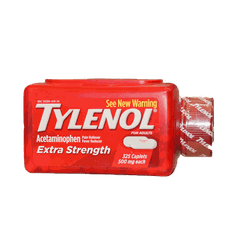 Thuốc giảm đau, hạ sốt Tylenol 500mg dạng viên nén mạnh 325 viên