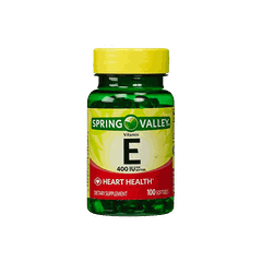 Thực phẩm chức năng bổ sung Vitamin E Spring Valley 400 IU 100 viên