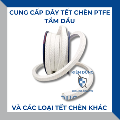 Dây tết chèn Teflon tẩm dầu - Teflon gland packing with oil