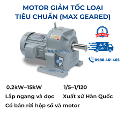 NARA SAMYANG MAX GEARED MOTOR - Motor Giảm Tốc Loại Tiêu Chuẩn