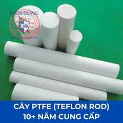 Nhựa teflon cây - PTFE Rod dạng cây trụ đặc tròn