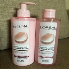 CẶP ĐÔI SỮA RỬA MẶT VÀ NƯỚC HOA HỒNG L'OREAL KOSTBARE BLUTEN