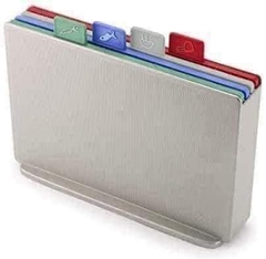 Bộ 4 thớt KHÁNG KHUẨN Joseph Joseph Index Large Silver (60151)