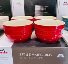 SET 4 BÁT NƯỚC CHẤM, SỮA CHUA, CARAMEN, KEM...STAUB SIZE 9CM 0,2L