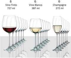 Bộ 18 ly vang Nachtmann Vivendi dòng Premium