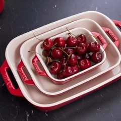 SET 3 KHAY GỐM CHỮ NHẬT BỎ LÒ STAUB