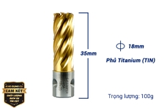 MŨI KHOAN TỪ HSS 18x35mm PHỦ TITANIUM MH35-18