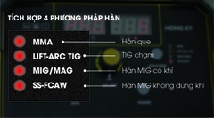MÁY HÀN MIG KHÔNG DÙNG KHÍ, QUE MMA, TIG, DIGITAL 200 AMPE 220V - HKMIG200D