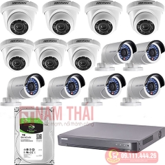 Lắp đặt trọn bộ 13 camera giám sát 2.0M Hikvision