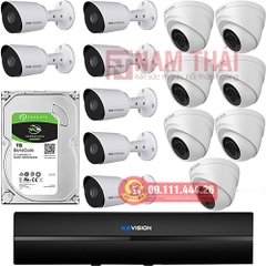 Lắp đặt trọn bộ 14 camera giám sát 2.0M Kbvision